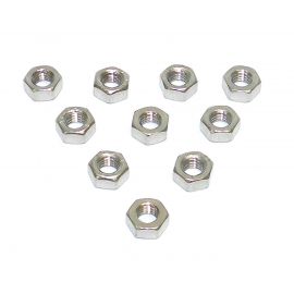 6mm Stainless Flanged Hex Nut 10 Pack
