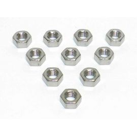 8mm Stainless Hex Nut 10 Pack