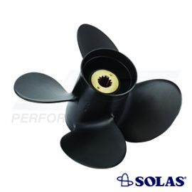Solas Prop w/Hub MERC Alum 25-70HP (10.5X13) 4 Blade