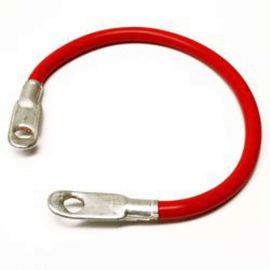 Battery Cable - Premade - Red 2 Ga. w/3/8 Eye - 24 in.