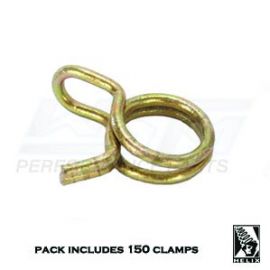 3/8 inch OD Hose Double Wire, Self Tensioning Clamps 150 Pc Pack