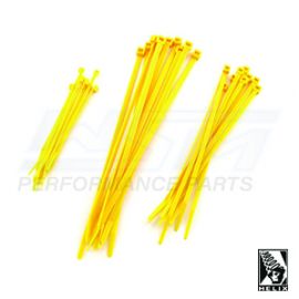 4, 6, 8 Inch Multi Pack Cable Ties - 10 ea. Size Yellow