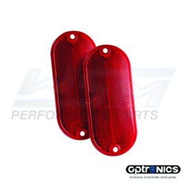 Reflector Oblong Red