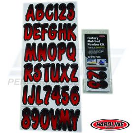 ID Sticker Kit 200 Series Red / Black