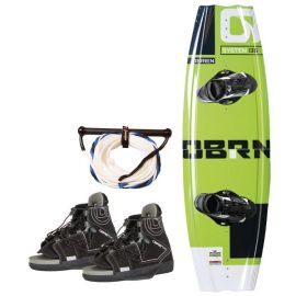 O'brien wakeboard pakke; board 135cm, binding, reb & taske