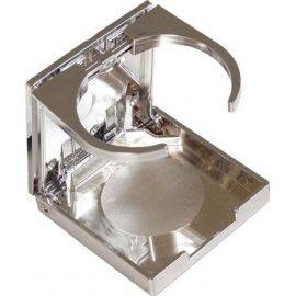 Folding Cup Holder with Adjustable Arms - Chrome