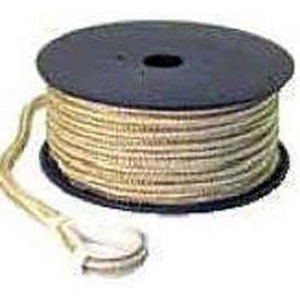 Double Braided Nylon 150' Anchor Line with Hook Gold & White