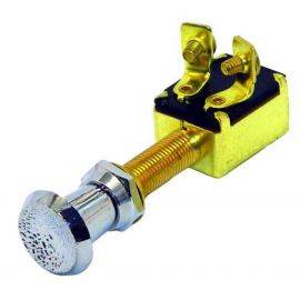 Push / Pull Switch 2 Position Brass