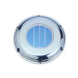 Solcelle ventilator RF med batteri og indbygget kontakt