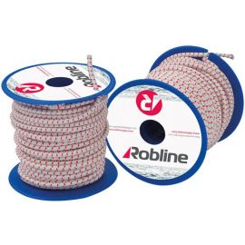 Robline Mini elastik snor 3mm Sort/Rød/Hvid boks 10 rl x 15m