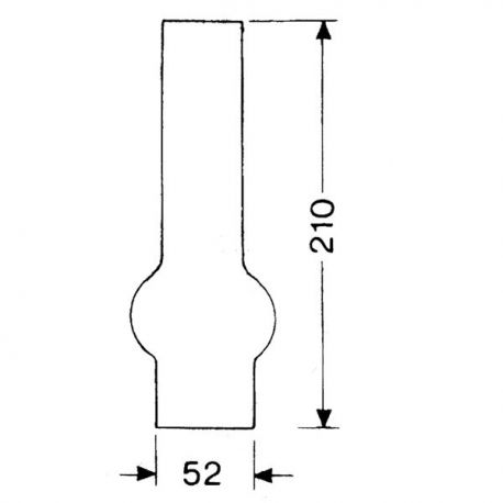 DHR Lampeglas 15 x 210mm