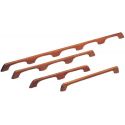 Roca griberække teak 5 greb 1350x60x30mm