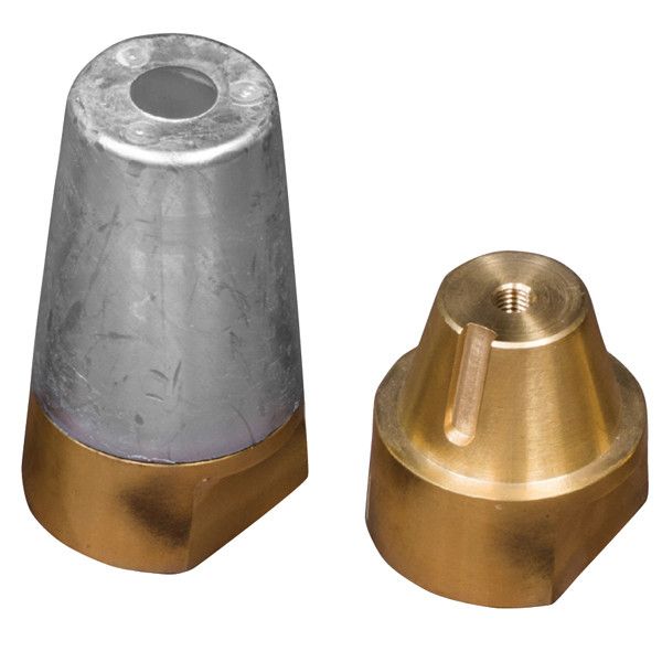 1852 Zinkmtrik med 45mm gevind 60mm aksel - 1146157