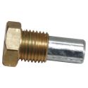 1852 Martec zinkanode komplet 1/4" L:15mm Ø10mm