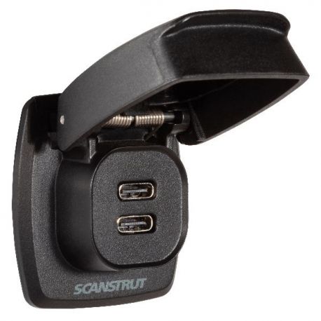 ScanStrut Flip-Pro vandtæt 2 x USB C ladestik 12-24V /36-60W