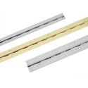 Pianohængsel pol. messing, 1000x20 mm
