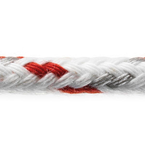 Robline Neptun 500 8mm Hvid/Rød 150m - 1376203