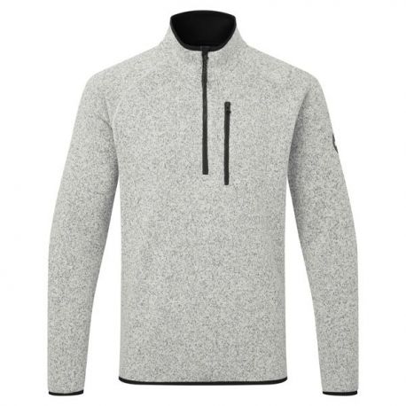Gill 1500 1/4 lynlås Fleece jakke, Grå str. XL