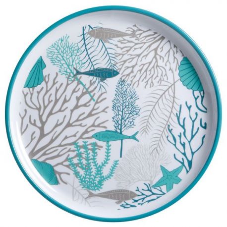 MB Coastal Acqua tallerken Ø25, 6 stk