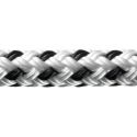 Robline Rio Fortøjningsline, 14mm Hvid/Sort - 1 mtr