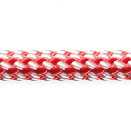 Robline Dinghy Control, 3mm Hvid/Rød - 1 mtr