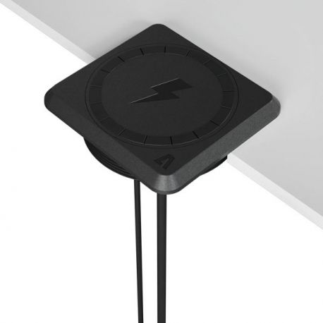AquaAmp 800 trådløs overflade monteret mobil lader 12V 25W Qi2