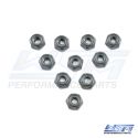 6mm rostfritt nylon låsmutter 10 pack