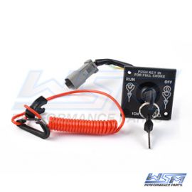 Ignition Switch: Evinrude 9.8 / 15 Hp 4-Stroke Single Ign. W/Warning Horn