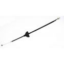 Yamaha 200/250 Black Vinyl Gaszug vorne Bremse Oberes Kabel