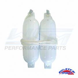 Fender Kit: 5.5'' x 20'' With 3/8'' x 60'' Whips White