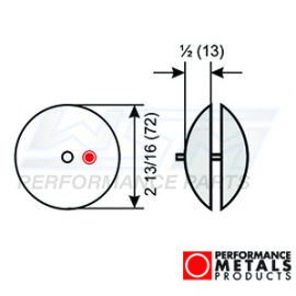 Anode - Aluminum - Rudder Plate 2 13/16 in.