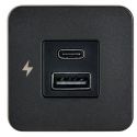 Scanstrut Tile indbygningstik USB-A & USB-C sort