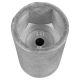 Tecnoseal alu anode til sekskantet aksel møtrik aksel 22-25mm