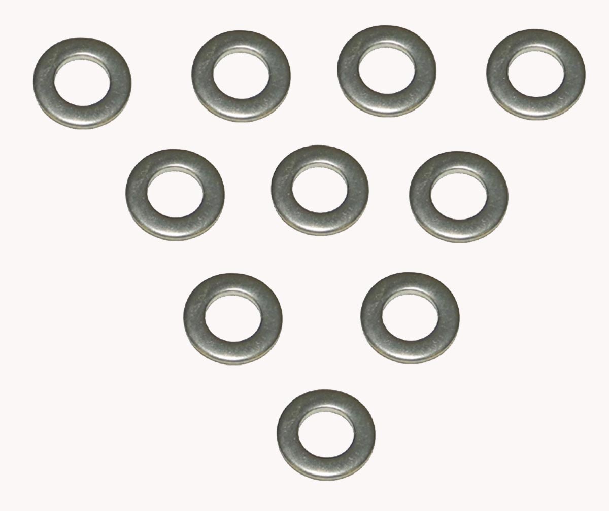 6mm flad spændeskive rustfri 10 pack - 014401