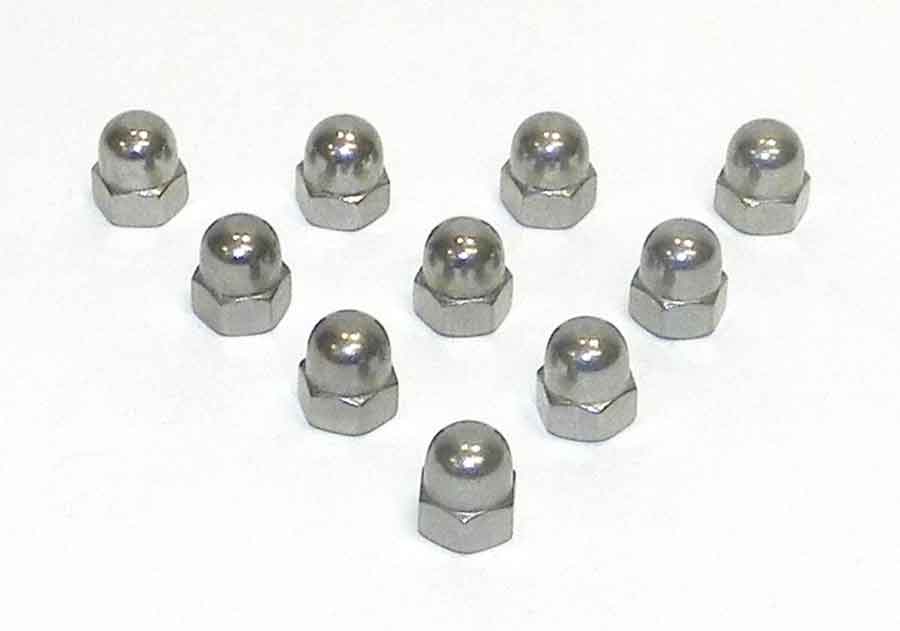 6mm agern møtrik 10 pack - 014801