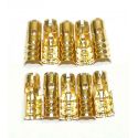 plug tråd terminal, mässing (10 pack)