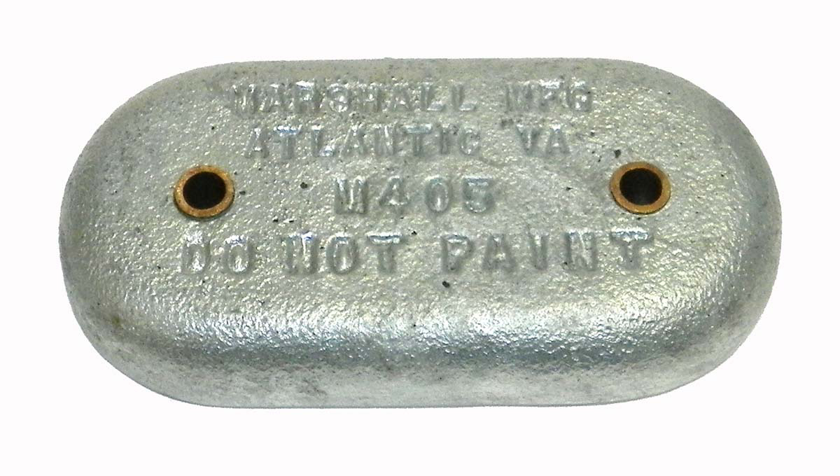 Oval Plate - 2 hole - 8 1/2 X 4 - 450M405
