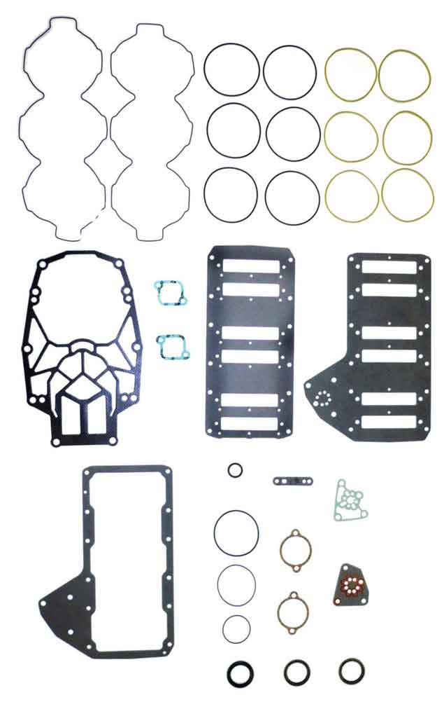 Mercury 200 hk 3.0L dfi / OptiMax pakningssæt (sort / gul) - 27832934A98