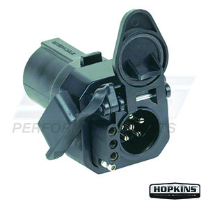 trailer adapter 7 rv klinge til 6 pol & 4 flad - 647565