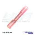 crimp butt kontaktdon krympslangen 25 per påse 18-22 gauge rosa