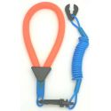 Yamaha Wrist Lanyard, Neon Red / Light Blue