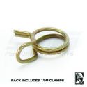5/16 Zoll OD Schlauch Doppelter Draht, Selbstspannklammern 150 Pc Pack