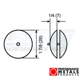 Anode - Aluminum - Rudder Plate 1 7/8 in.