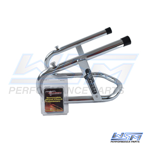 Wheel Chock: 6 1/2 Inch Removable Chrome 6 1/2 Inch - PP11017