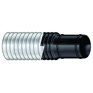1-1 / 8 inch x 50' lænsepumpe slange - sort (kassen) - SHI1201186B
