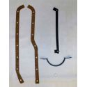 Oil Pan Gasket Set: Mercruiser 3.0L 4 Cylinder 181 CI.