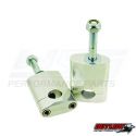 bar montera 7/8 tall silver