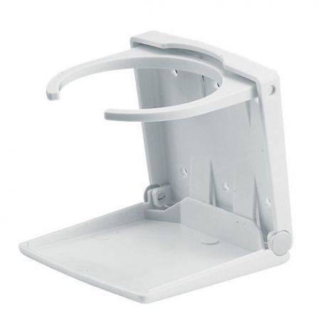 Flaskeholder plast justerbar hvid