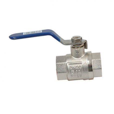 Kugleventil forkromet messing 1/4" syrefast håndtag