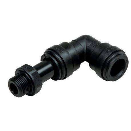 Quick kobling 90° 3/8" gevind Ø15mm, john guest